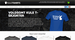Desktop Screenshot of kuletshirts.no
